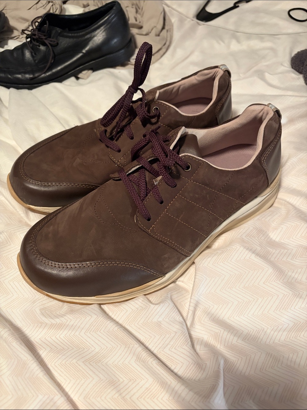 Men's SAS Casual Brown Lace-Up Comfort Sneakers - 11.5